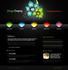 free flash web templete