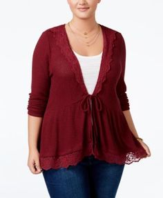 Style & Co Womens Sweater Pink Size 3X Plus Flyaway Knit Cardigan Style & Co Womens Sweater Pink Size 3X Plus Flyaway Knit Cardigan