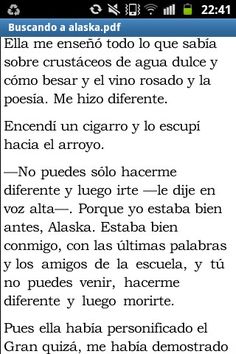 Libros para el camino: Buscando a Alaska. (Descarga PDF)