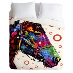 Pop Art Horse Duvet Cover By Marie Lantz Ilration Dean Russo Horse Duvet Cover Deny Designs Home Accessories