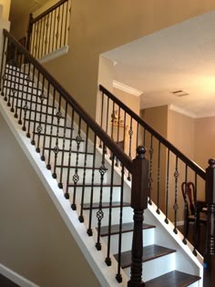 66 Best Wrought Iron Staircase Images Stair Railing Spindle Rod Iron Staircase With Porcelain Tile Google Search