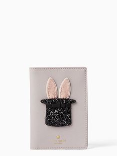 Rabbit And Cat Christmas Yard Leather Passport Wallet for Passport Holder for Safe Trip durable Easy to Carry
