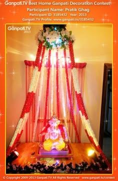 ganpati decoration ideas ganapati deity decoration pinterest