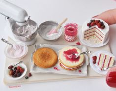 45 Piece Setting Flatware Dollhouse Miniatures Food