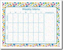 61 best printable menu planners images calendar free printables