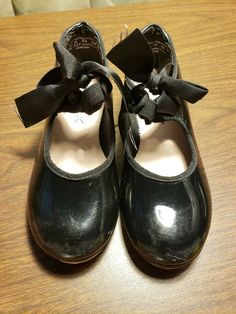 Revolution Dancewear Size 1 AD Black~ Used Mary Jane Tap Dance Shoes