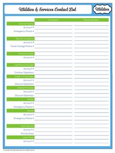 21 best home management images calendar agenda printable organizers printable contact list sheet
