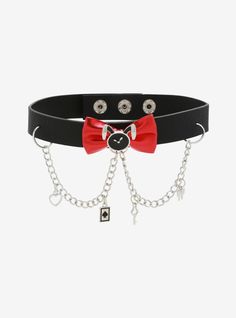 10021 Fantasy Black and Red Lace Kawaii Goth Petplay Cute Bunny Choker Bunny Necklace Garter Collar Lolita Lace Victorian Steampunk Choker
