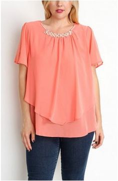v neck long sleeve chiffon plaid blouse modlily com blusas plus size layered tops