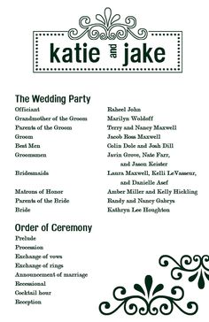 13 best wedding programs images wedding program template free