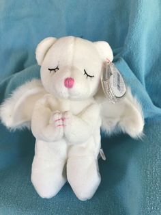 2002 MWMT Retired horse with wings Ty Beanie Baby Pegasus the Blue Pegasus