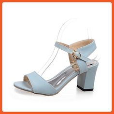 Talon Femme Agoolar À Sandales Ouverture Velcro D'orteil Xwopiztkul Haut j4A5L3R