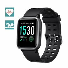NEUF Large Fitbit Alta Heart Rate Activity Tracker SmartWatch Noir