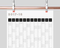 2018 goal calendar printable year planner 2018 wall planner 12 month wall planner