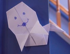 how to make an easy origami ghost for halloween