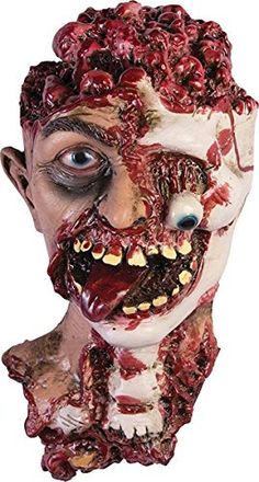 Halloween Horror Fancy Dress Rubber Adult Mask Head Chin Strap Zombie Undead