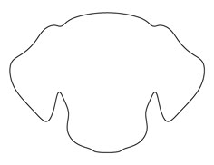 cat face pattern use the printable outline for crafts creating dog face template