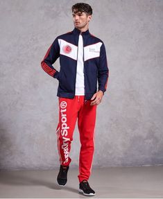 Nouvelle Chemise Superdry lineman Slim Track Top Track Navy