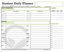 homework planner printables