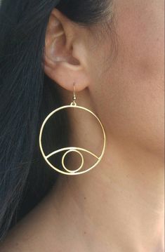 Birthday Gifts Asymmetric Earrings 3 Circles Earrings Three Hoop Drop Earrings Fashion Earrings Black Onyx Circles Silver Earrings