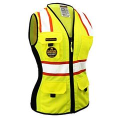 2 bolsillos amarillos resistente al agua BIKER WEARS LIMITED Chaleco de seguridad para motocicleta de alta visibilidad