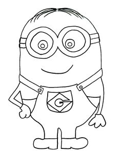 Minion Coloring Page By The Art Bug Plus Find More Fun Stuff On Blog