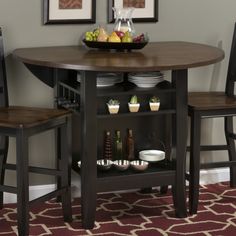 Dining Tables For Small Es Table With Storage Jofran Braden Birch Round Dropleaf Storage Dining Table At Atg S Browse Our Tables All With Free Shipping And Best Price Guaranteed