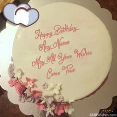 purple happy birthday cake with name birthday cakes with name and