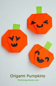 fold an origami jack o lantern pumpkin for halloween great for fie motor