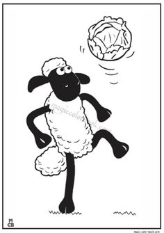 Printable Coloring Pages Shaun The Sheep Drawings Free Drawing