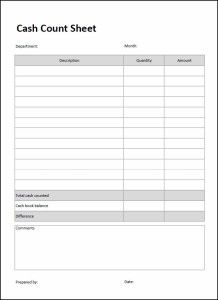safe count sheet ohye mcpgroup co simple petty cash log