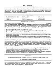 mechanical engineering resume templates