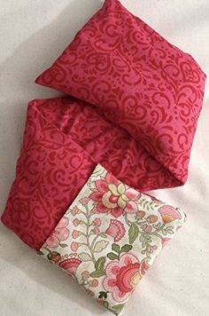 Diy Microwavable Neck Pillow Wrap With Essential Oils Microwave Neck Wrap Hearts Flowers Buckwheat Flaxseed Rice Organic Lavender