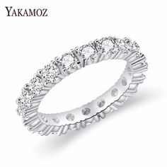 Stainless Steel Gold Color Plated Spiral Leaf Vine Band Ring with Clear CZ