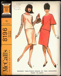 Vintage Butterick SEWING Pattern 6225 Misses SO EASY Shirt 8-24 UNCUT OOP SEW FF