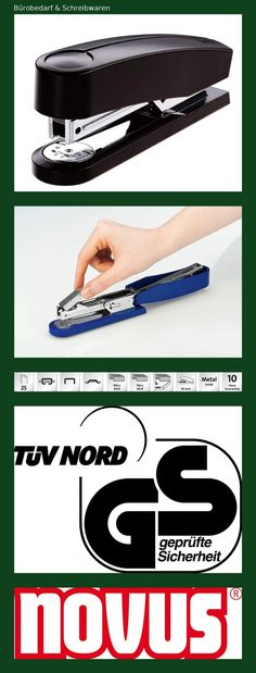 für Haushalt und Heimbüro Tacker 25 Blatt Heftgerät Novus® B2 Hefter