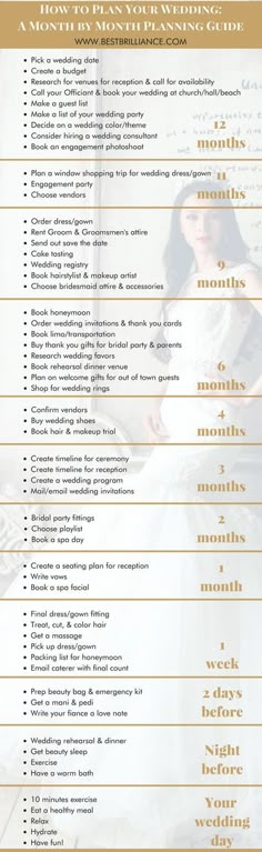 148 best brides checklist