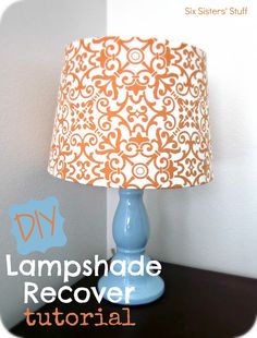239 Best Crafty Ideas For Your Room Images On Pinterest Decorating Diy Fabric Lampshade Recover Tutorial From Sixsistersstuff Easy Step By