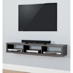 Decorating Ideas For A Wall Mounted Television House Pinterest Shallow Wall Mounted Tv Stand For Tvs Up To 60 Cabinets Kitchen
