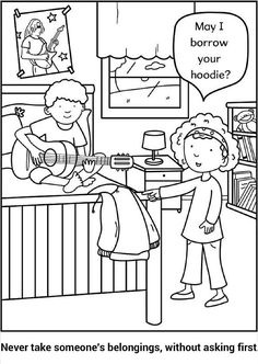 Do Not Steal Coloring Page