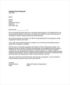 How to write a letter of application for grant