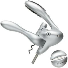 TOOGOO Soft Touch Double Hinged Corkscrew Wine Opener,green R