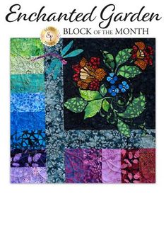 BIRD PARADISE Quilt Pattern Orange Tropical Flowers Needle Turn Hand Applique BIRD PARADISE Quilt Pattern Orange Tropical Flowers Needle Turn Hand Applique