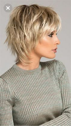 Image result for Short Shag Hairstyles for Women Over 50 Back Veiws Shaggy Haircuts, Choppy Hair, Short Layered Haircuts, Shag Hairstyles, Short Shag Hairstyles