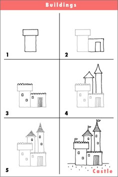 Step by step house drawing…try it! | House drawing, Kids s and House