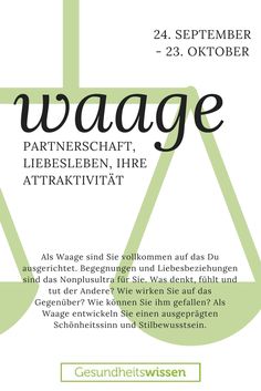 Horoskop waage frau single