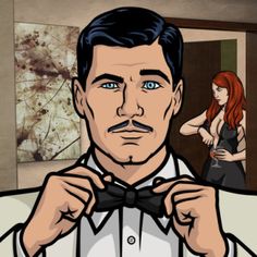 Secret agent sterling archer loves to relax with hot