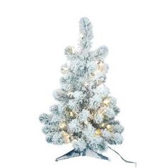 Kurt S Adler 2 Ft Pre Lit Flocked Table Artificial Christmas Tree Kurt S Adler 2 Ft Pre Lit Flocked Table Artificial Christmas Tree