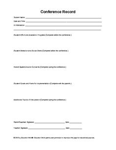 education world parent teacher conference reminder and
