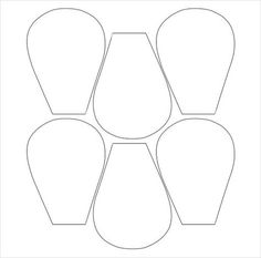 download these free flower petal template shapes and create your own free printable flower templates
